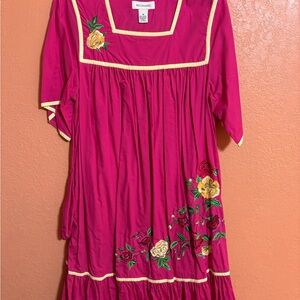 Vintage Bechamel Pink Flutter Sleeve Sundress